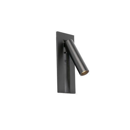 Liseuse encastrable GABO Faro noir mat, tête orientable