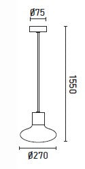 Dimensions en mm : Suspension extérieure BLUB’S