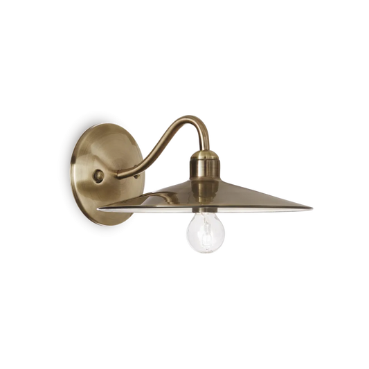 Applique murale CANTINA bronze - Éclairez avec style grâce à sa finition métal bronze. Design robuste en acier pour une durabilité optimale. 