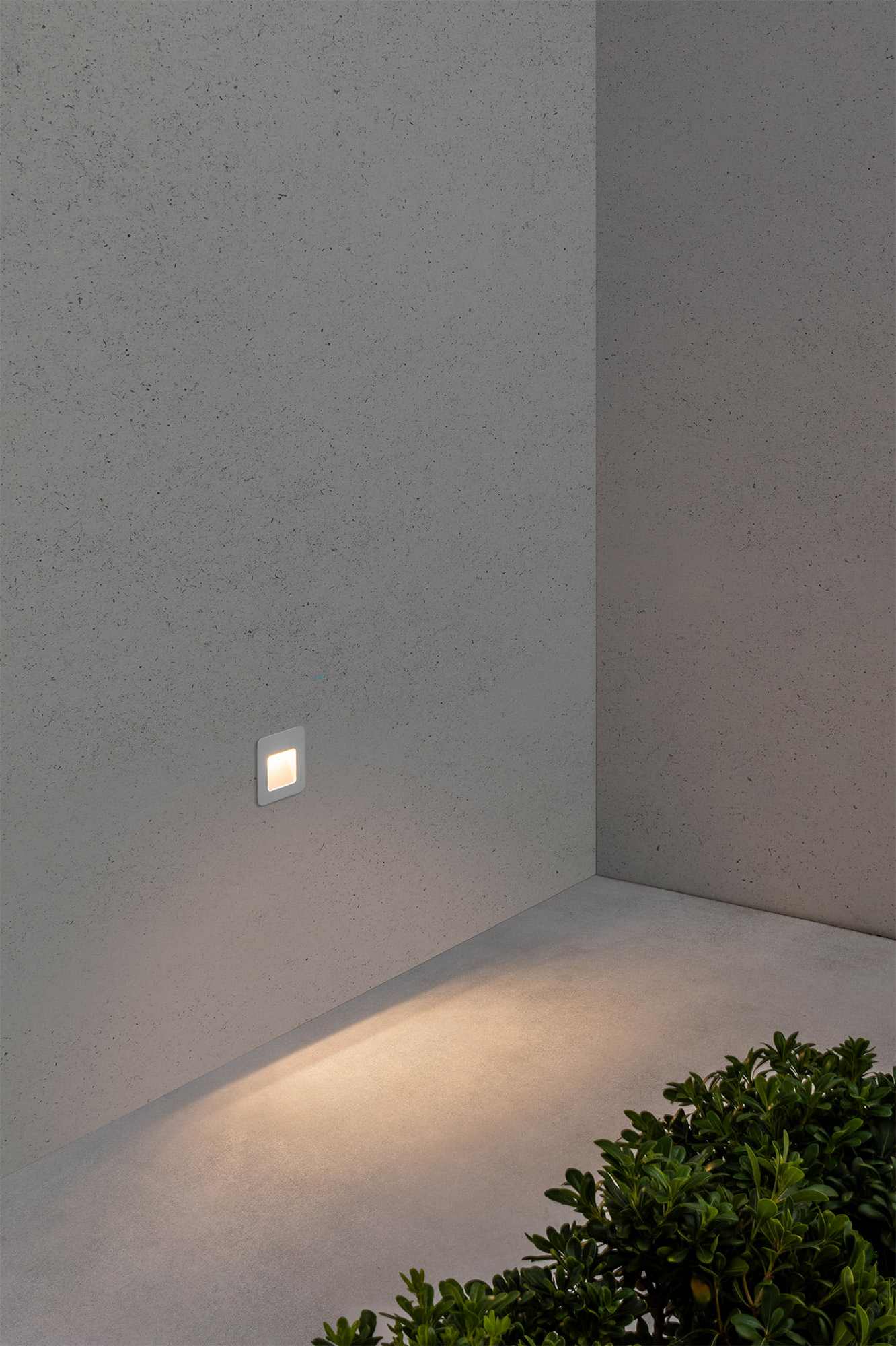 Applique extérieure encastrable LED 3W NASE-1 blanche