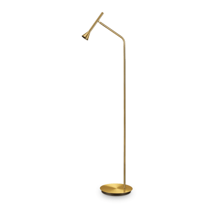 Lampadaire LED DIESIS laiton : éclairage moderne et élégant - Lumisign