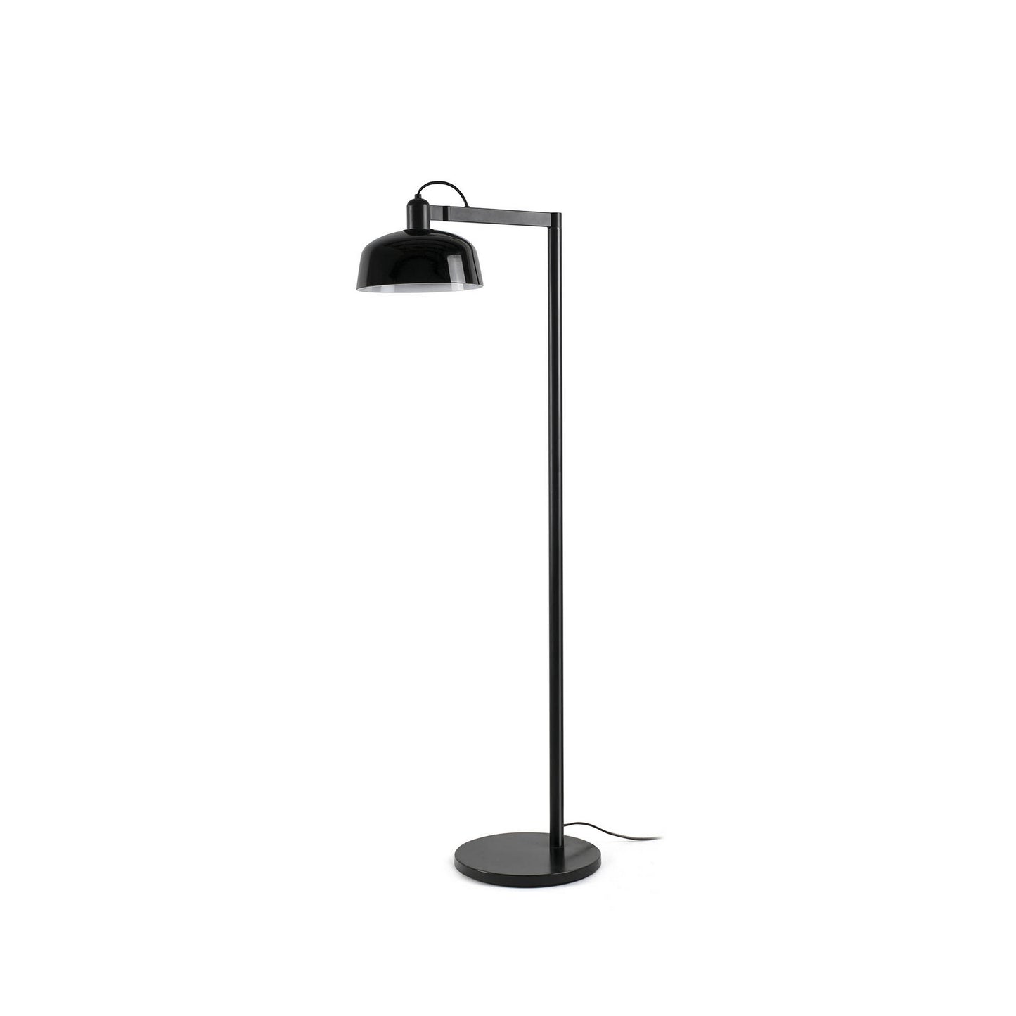 Lampadaire TATAWIN noir verre noir