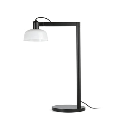 Lampe de table TATAWIN noir verre opale