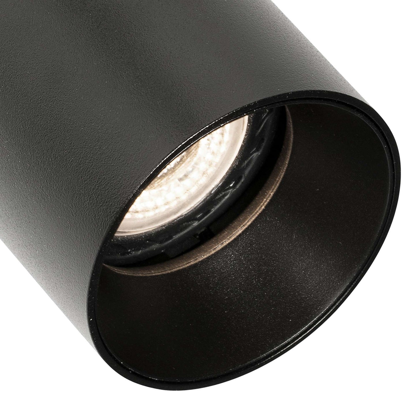 Détail Spot plafond semi-encastrable STAN noir mat