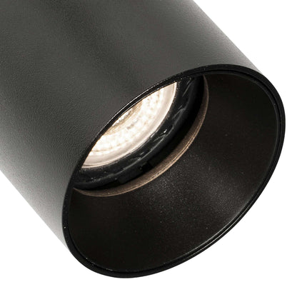 Détail Spot plafond semi-encastrable STAN noir mat