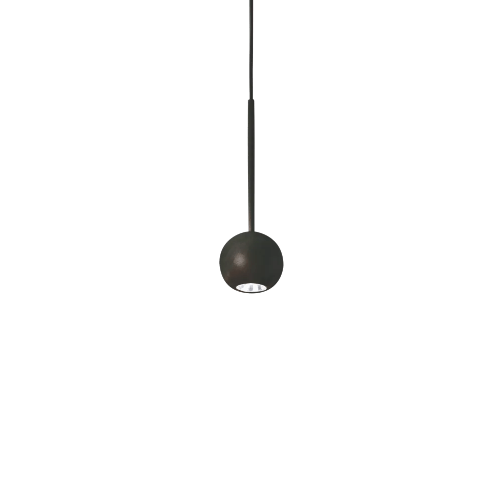 Premium Suspension ARCHIMEDE Sfera noire ou blanche made with acier et aluminium verni époxy. Offre un éclairage ajustable parfait pour cuisine.