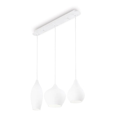 Suspension SOFT SP3 blanche verres soufflés
