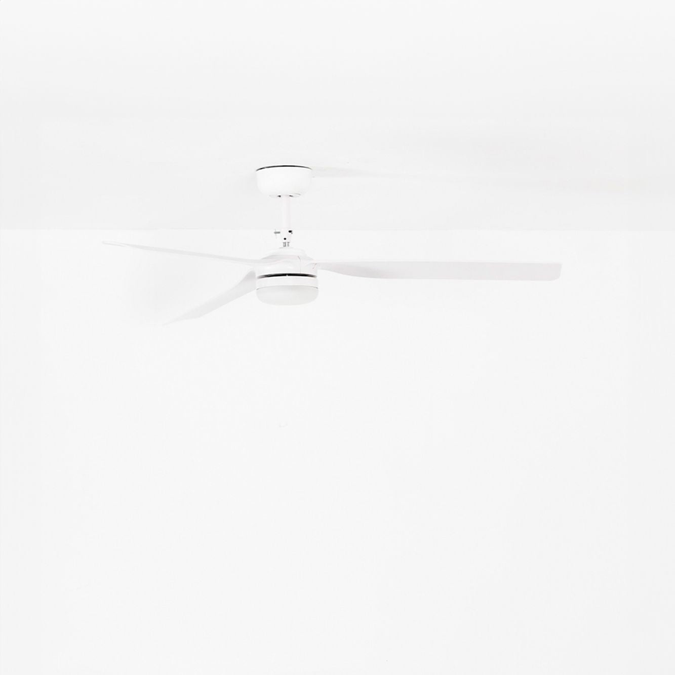 Ventilateur de plafond PUNT blanc avec luminaire