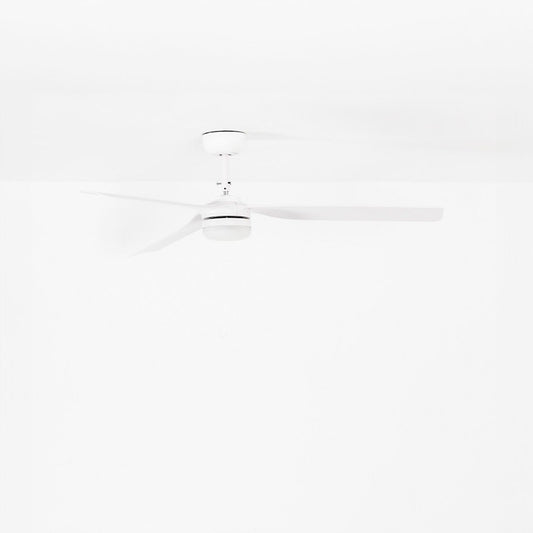 Ventilateur de plafond PUNT blanc avec luminaire