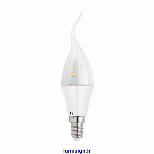 Ampoule led Ampoule flamme LED E14 3W blanc chaud Faro Lumisign