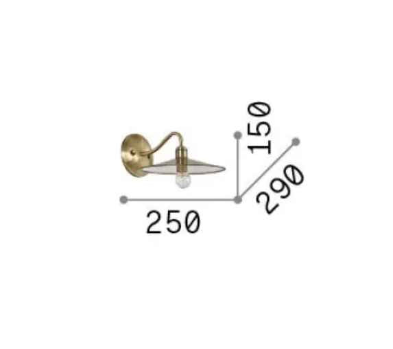 Applique murale CANTINA bronze