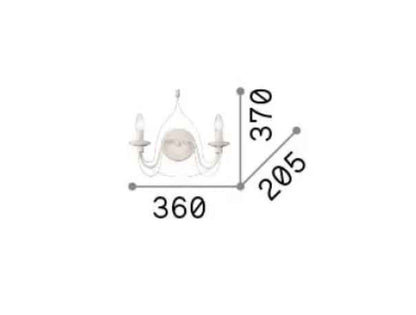 Applique Murale CORTE rouille effet antique