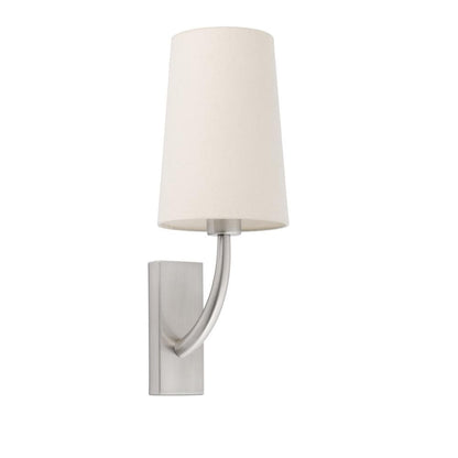 Applique liseuse Applique de chevet REM nickel-mat avec abat-jour beige Faro Lumisign