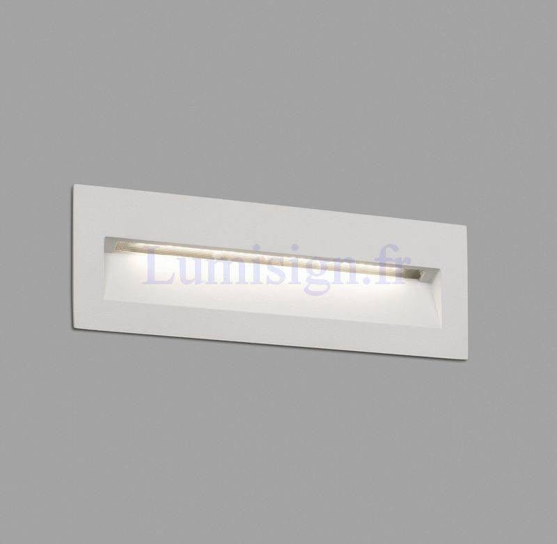 Applique murale encastrable Applique extérieure encastrable LED 8W NAT blanche Faro Lumisign