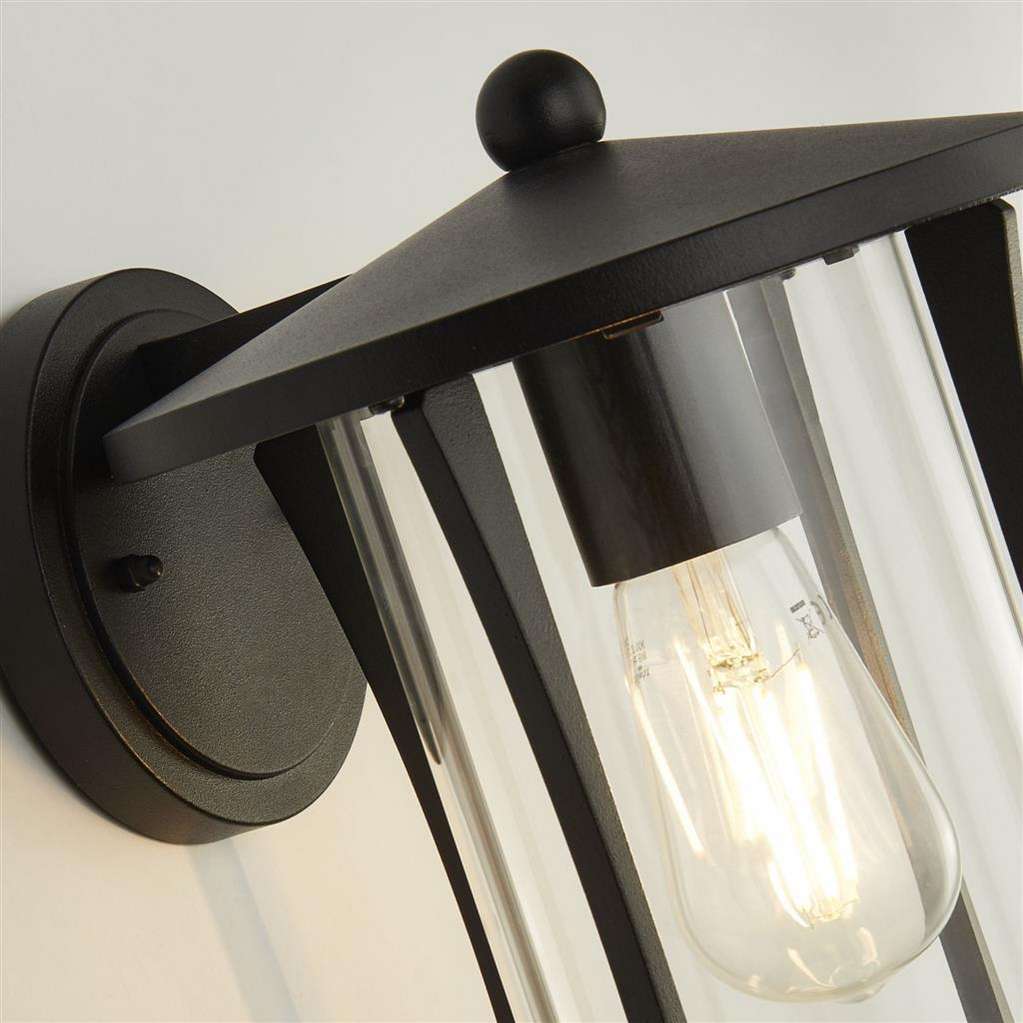 Détail de l'applique extérieure PAGODA en aluminium noire