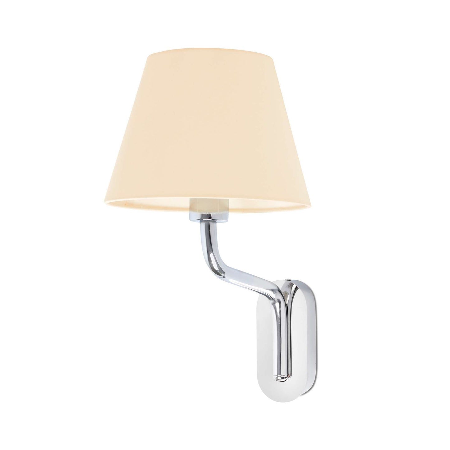 Applique murale Applique murale ETERNA chrome abat-jour beige Faro Lumisign