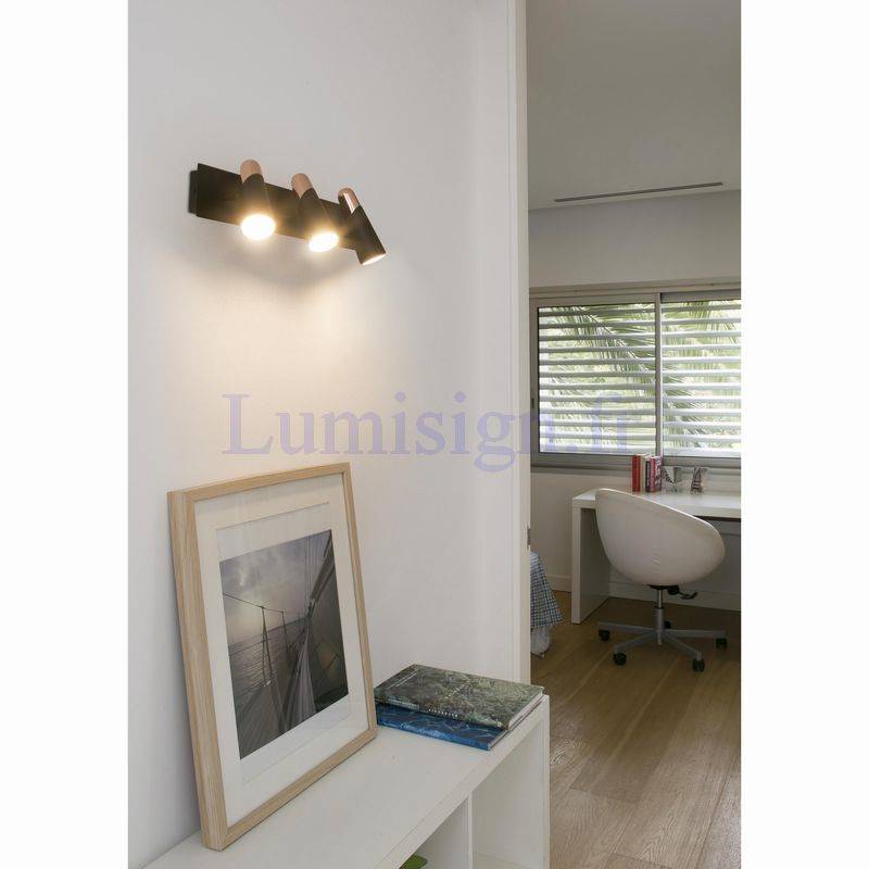 Spot en saillie Applique orientable led LAO-3 noir Faro Lumisign