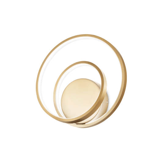 Applique murale Oz laiton LED 26 watts - Éclairage puissant 2500-2650LM avec diffuseur en caoutchouc opale. Design élégant en métal laiton.