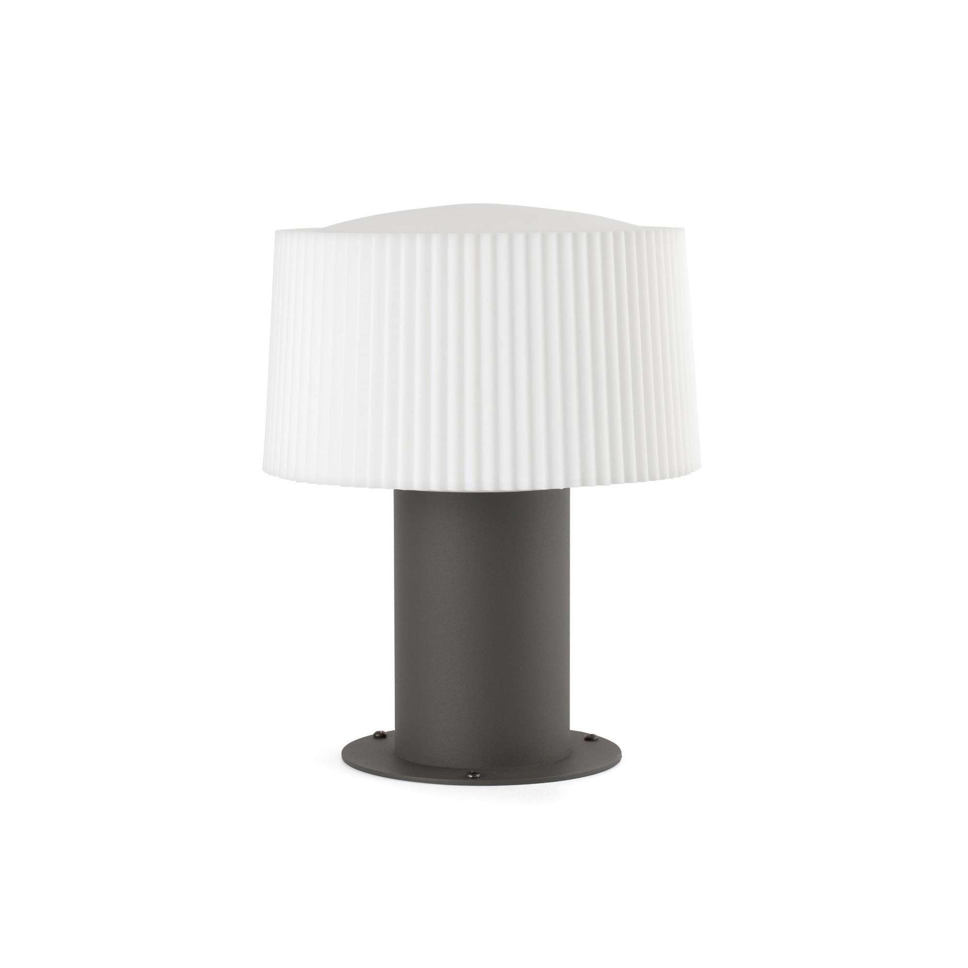 Vue d'ensemble Borne extérieure Faro Muffin-P gris | Éclairage E27