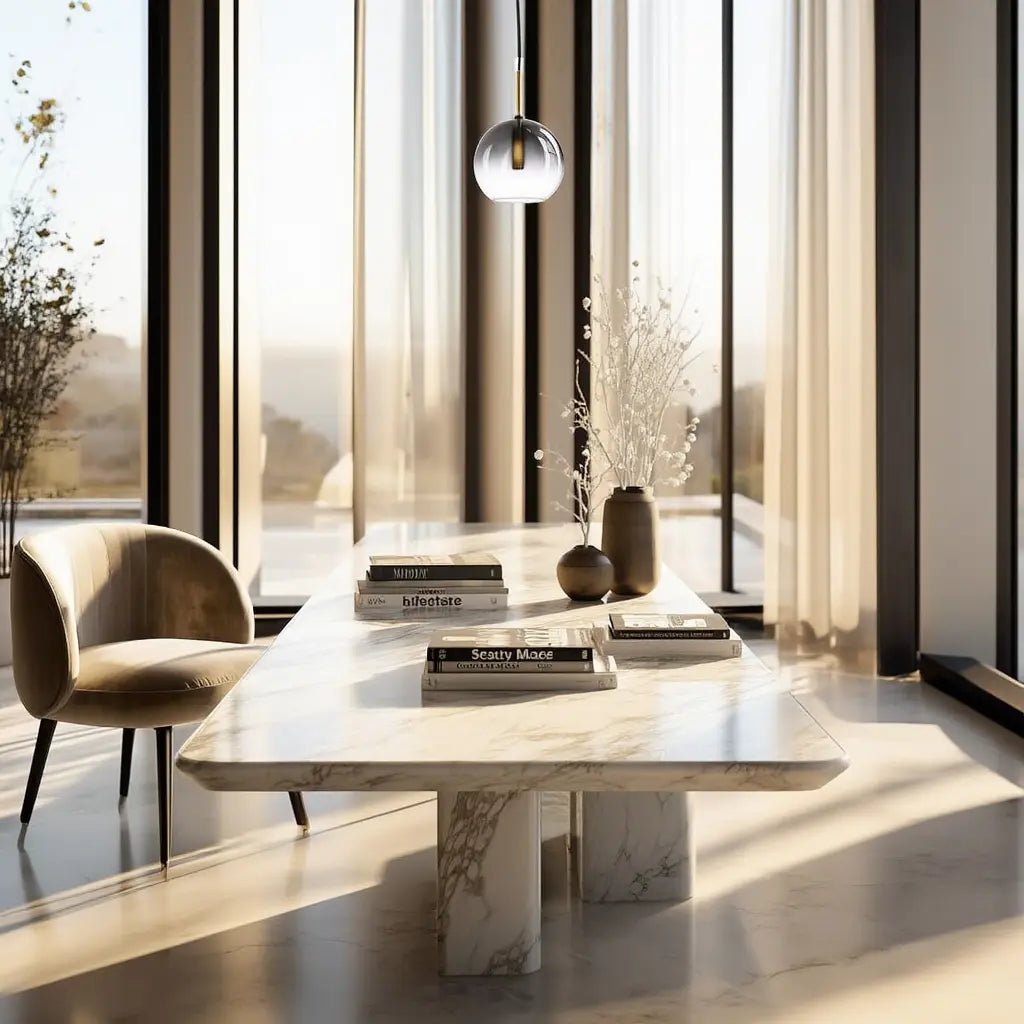 Suspension EMPIRE Sfera en situation dans une salle à manger. Elégance et modernité