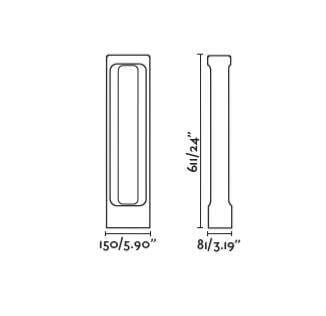 Borne extérieure Borne extérieure en béton TOTEM-611 3000K Faro Lumisign