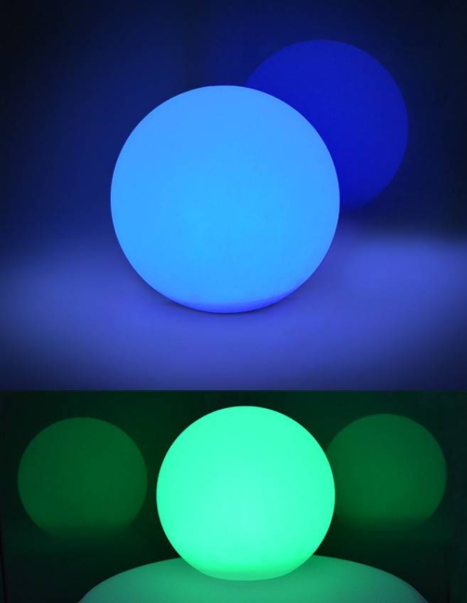 Borne extérieure BOULE LUMINEUSE - SANS FIL - RGB Miidex Lumisign