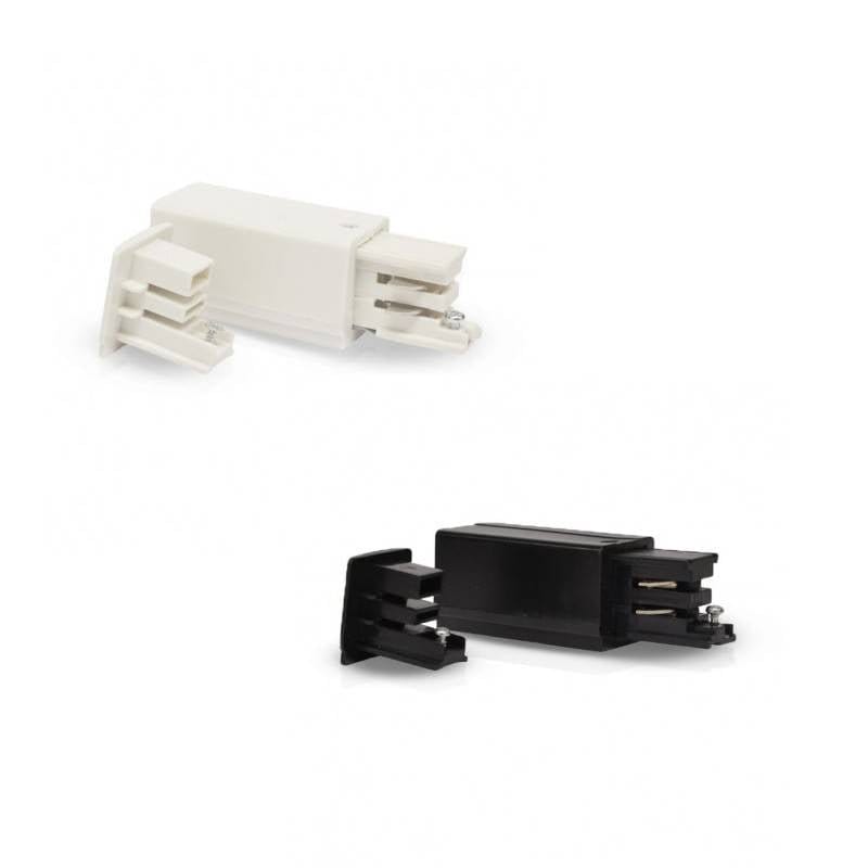 Connecteur d’alimentation pour rail 3 allumages Blanc Miidex Lumisign