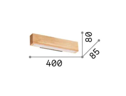 Applique Murale CRAFT bois naturel
