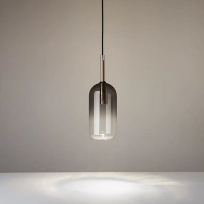 Détail Suspension EMPIRE Cilindro : luminaire design avec diffuseur verre