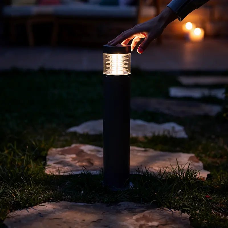 Détail de la borne LED extérieur GIZA-G - Éclairage jardin allée