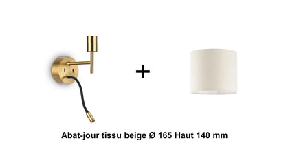 Applique liseuse laiton SET-UP à composer vous même