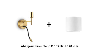 Applique liseuse laiton SET-UP à composer vous même