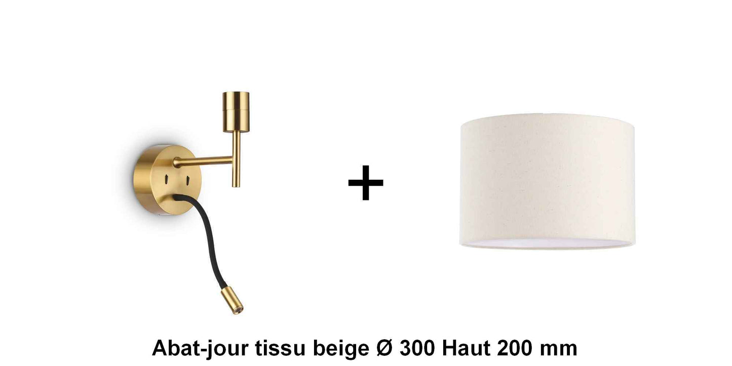 Applique liseuse laiton SET-UP à composer vous même