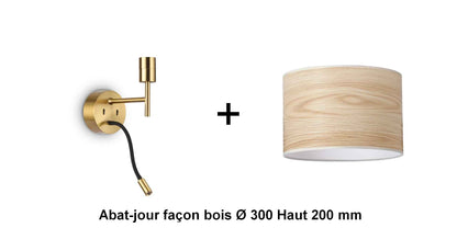 Applique liseuse laiton SET-UP à composer vous même