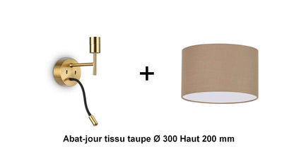 Applique liseuse laiton SET-UP à composer vous même