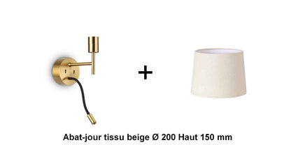 Applique liseuse laiton SET-UP à composer vous même
