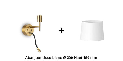 Applique liseuse laiton SET-UP à composer vous même