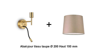 Applique liseuse laiton SET-UP à composer vous même