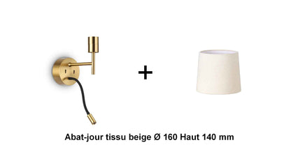 Applique liseuse laiton SET-UP à composer vous même