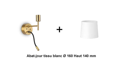 Applique liseuse laiton SET-UP à composer vous même