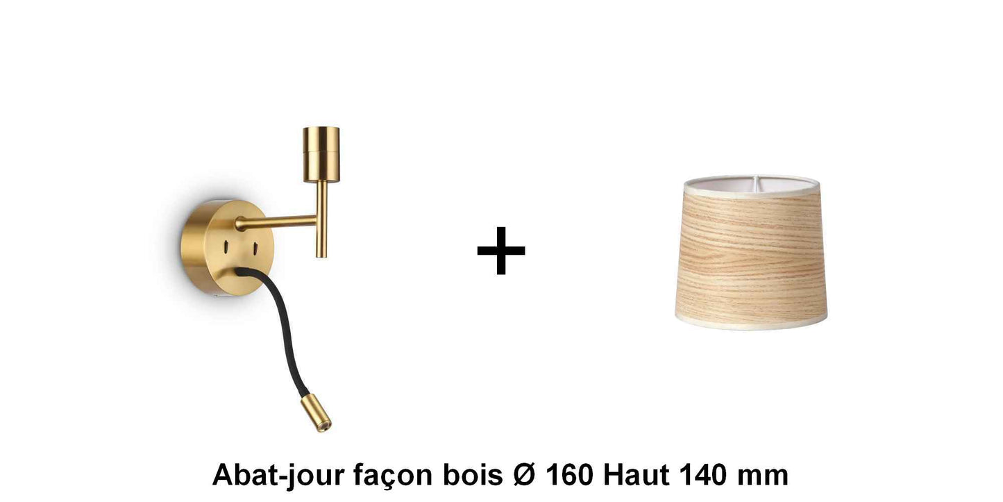 Applique liseuse laiton SET-UP à composer vous même