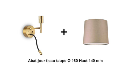 Applique liseuse laiton SET-UP à composer vous même