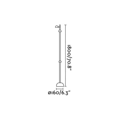 Lampadaire extérieur Lampadaire extérieur LED BROT avec câble Faro Lumisign