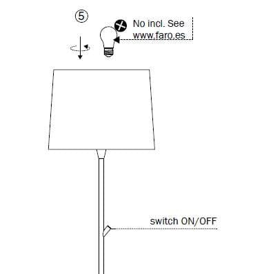 lampadaire Lampadaire MAMBO cannage rotin Faro Lumisign