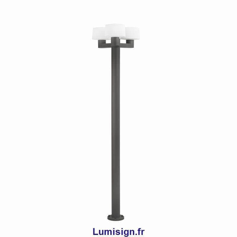 Lampadaire extérieur Lampadaire MUFFIN-3 trois lampes Faro Lumisign