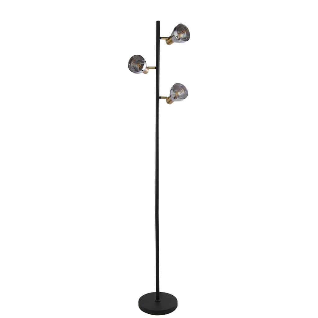 Lampadaire Lampadaire WESTMINSTER laiton et verre fumé Marque Searchlight Lumisign