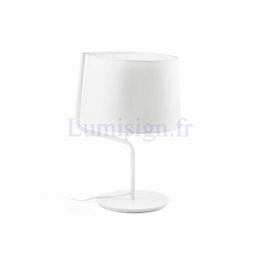 lampe a poser Lampe de table BERNI blanche Faro Lumisign
