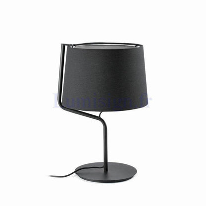 lampe a poser Lampe de table BERNI noire Faro Lumisign