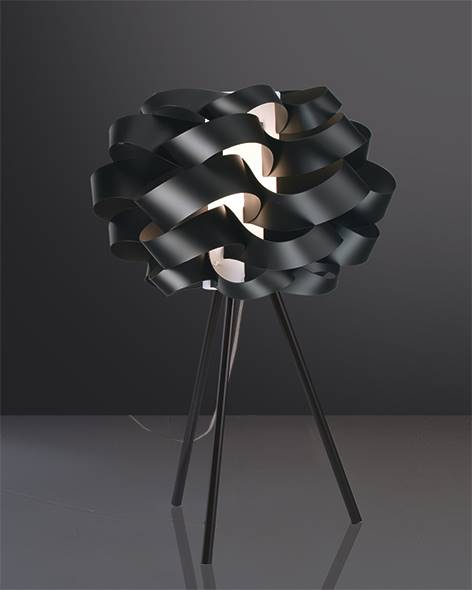 lampe a poser Lampe de table polilux CLOUD noire Linéa-Zéro Lumisign