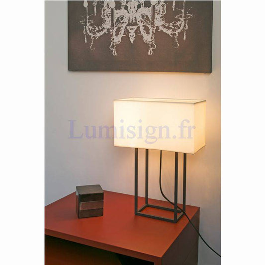 lampe a poser Lampe de table VESPER marron Faro Lumisign